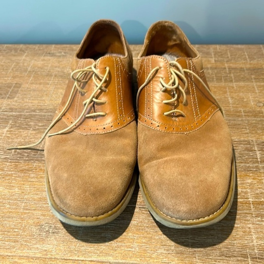 Johnston & Murphy shoes size 12 tan suade